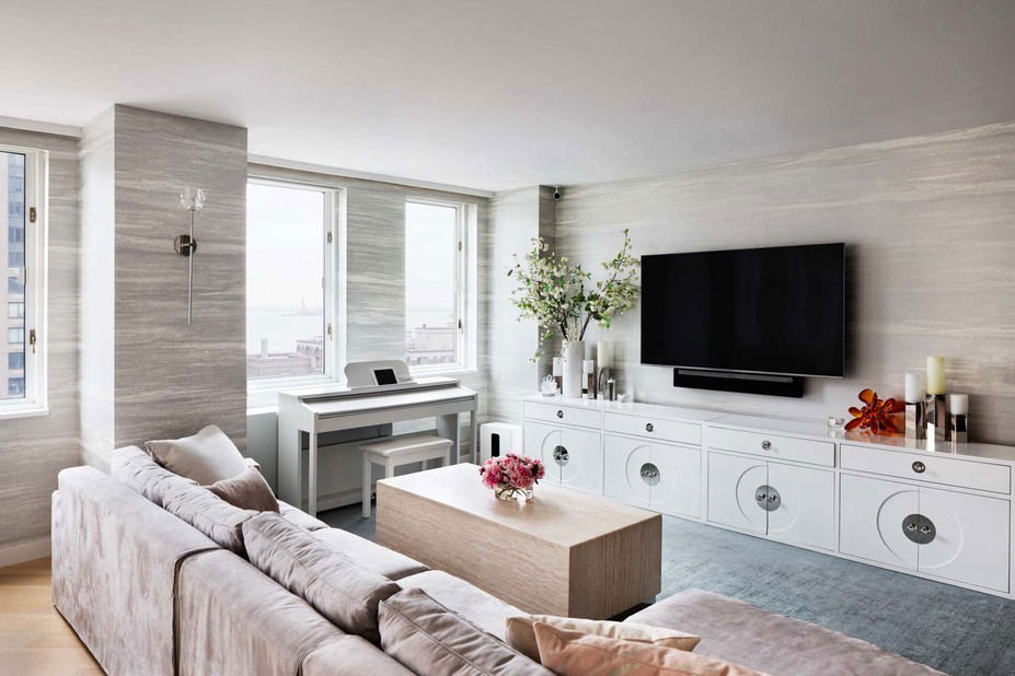 Pastel Modern Living Room AI Interior Design